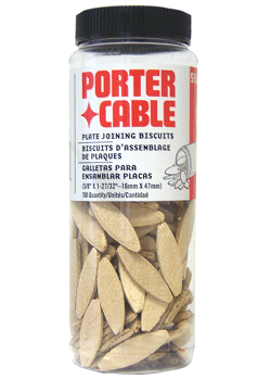 Porter-Cable - Joiner Biscuits (Size 0, 16mm X 47mm, 150 Qty) - 5560:Porter Cable