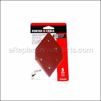 5 Pack 220 Grit Diamond Shaped Hook and Loop Profile Sanding She - 767602205:Porter Cable