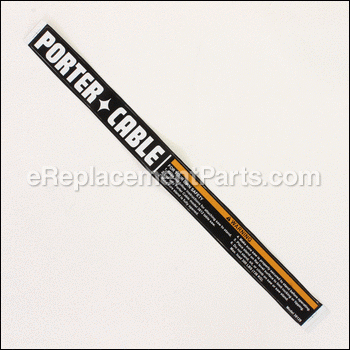 Decal - 901281:Porter Cable