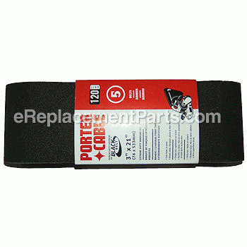 Sandpaper Belts - 5 Pack, 120 - 713111205:Porter Cable