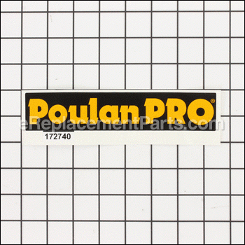Decal Fender Logo - 532172740:Poulan