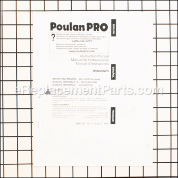 Manual - 115351127:Poulan