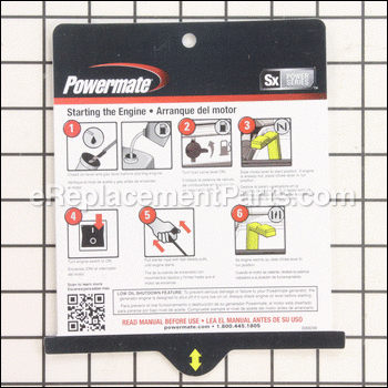 Instruction Card - 0069299SRV:Powermate
