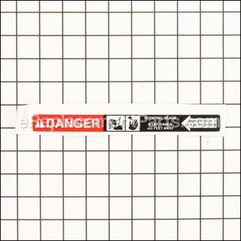 Label, Blade Danger - A100993:Powermate