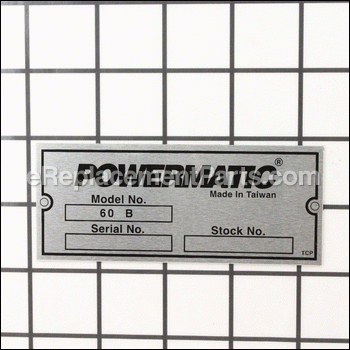 Id Label - 60B-278A:Powermatic