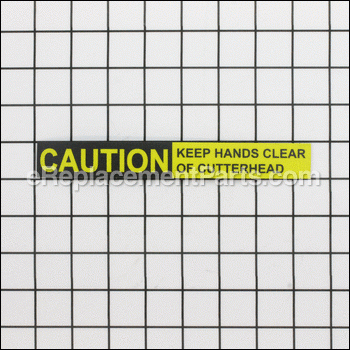 Caution Label (hands Clear) - 60B-129:Powermatic