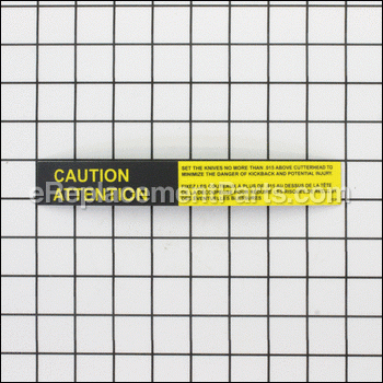 Caution Label (setting Knives) - 60B-130:Powermatic