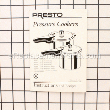 Pressure Cooker Instruction/re - 59877:Presto