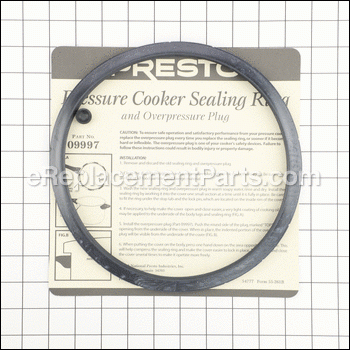 Sealing Ring/overpressure Plug - 09997:Presto
