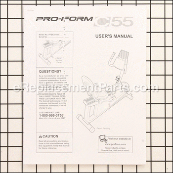 User's Manual - 198902:ProForm