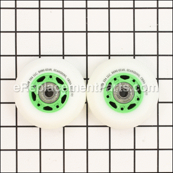 76mm (abec-5) Wheels - Green - 35055030:Razor