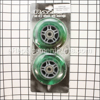98mm Replacement Wheels- Green - 134932-GR:Razor