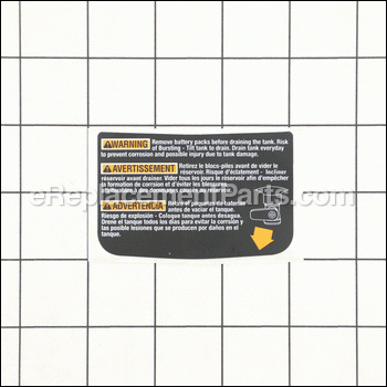 Drain Label - 941120211:Ridgid