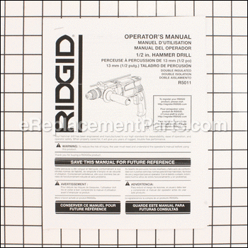 Operator's Manual - 983000914:Ridgid