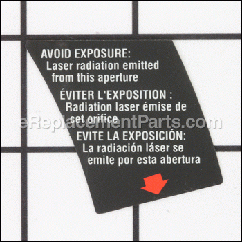 Aperture Warning Label - 080009008907:Ridgid