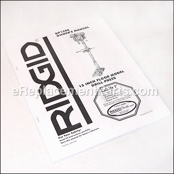 Owners Manual - SP6158:Ridgid