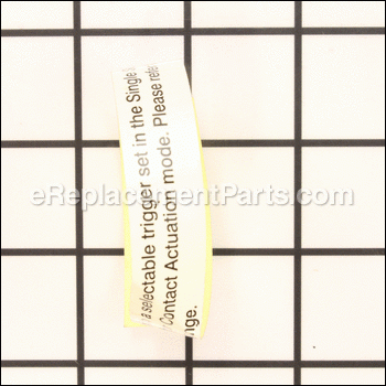 Trigger Wrap Label - 079001001102:Ridgid