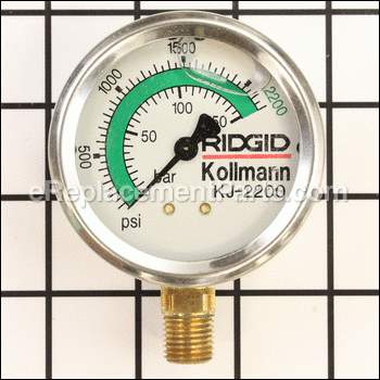 Pressure Gauge, Kj-2200 - 65137:Ridgid