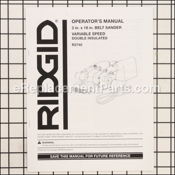 Operator's Manual (960993980) - 987000120:Ridgid