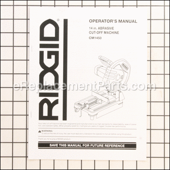 Operator's Manual - 983000392:Ridgid