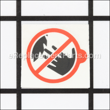 No Hands Warning Label - 089110113913:Ridgid