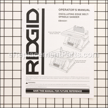 Operator's Manual (080038001900) - 983000482:Ridgid