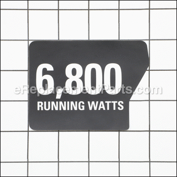Running Watts Label - 940596002:Ridgid