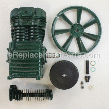 Twin Cylinder Pump W/flywheel - PMP12K18CH:Rolair