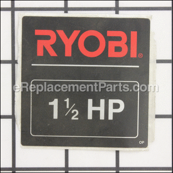 Logo Plate R160 - 973675001:Ryobi