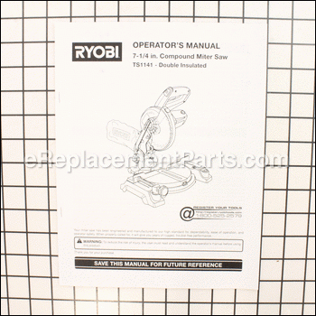 Manual Operators Ts1141l - 987000952:Ryobi