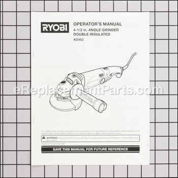 Operators Manual (a - 983000998:Ryobi