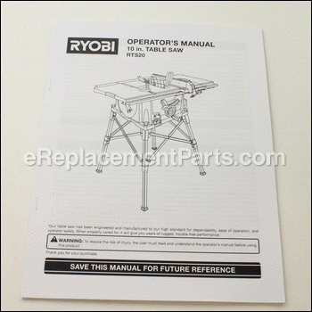 Manual Operators Rts20 - 987000837:Ryobi