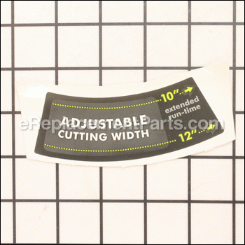 Adjustable Cutting Width Label - 941606001:Ryobi