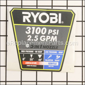 Performance Label - 940779097:Ryobi