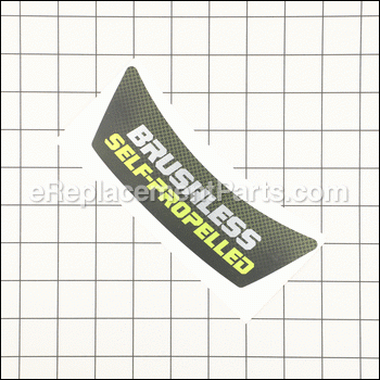 Label, Front "brushless - 941851293:Ryobi