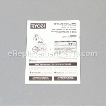 Operators Manual - 990000856:Ryobi