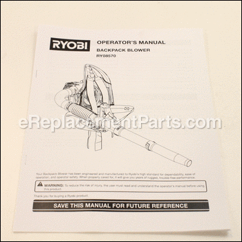 Operator's Manual - 983000699:Ryobi