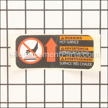 Label, Hot Surface Warning - 940230102:Ryobi