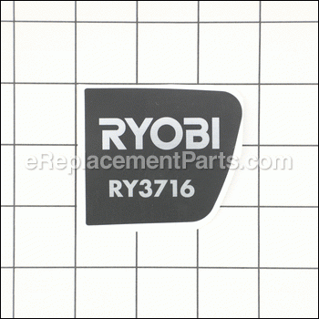 Recoil Housing Label (ry3716) - 940705320:Ryobi