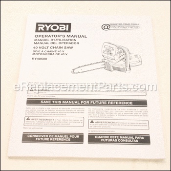 Operator's Manual - 988000839:Ryobi