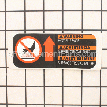Label, Hot Surface Warning - 986115001:Ryobi