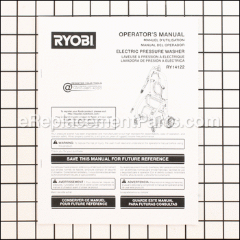 OperatorS Manual - 990000369:Ryobi