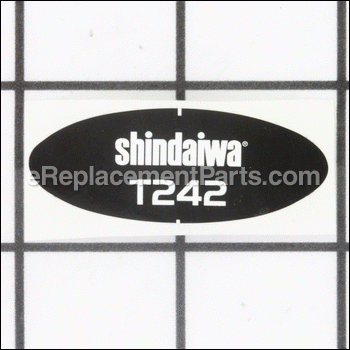 Label, Shindaiwa T242 - X504006020:Shindaiwa