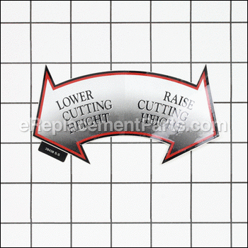 Decal, Height Adjustment - 7028438YP:Snapper