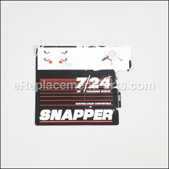 Decal, Control- 11/30 - 7073483YP:Snapper