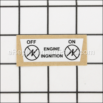 Decal, Ignition On-off - 7012644YP:Snapper