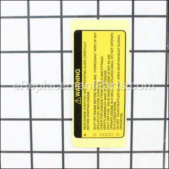 Label(warning) - 073-20039-00:Subaru / Robin