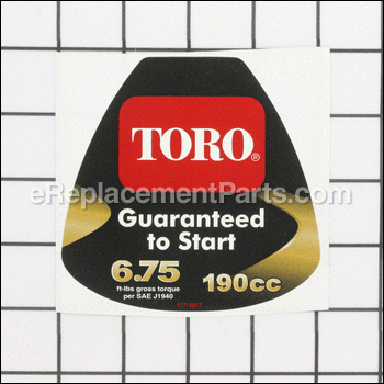 Decal - 117-1017:Toro