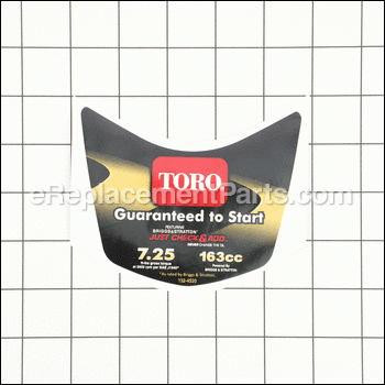 Decal-shroud - 132-4520:Toro