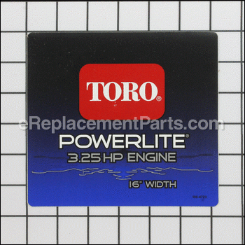 Decal-powerlite - 106-4723:Toro